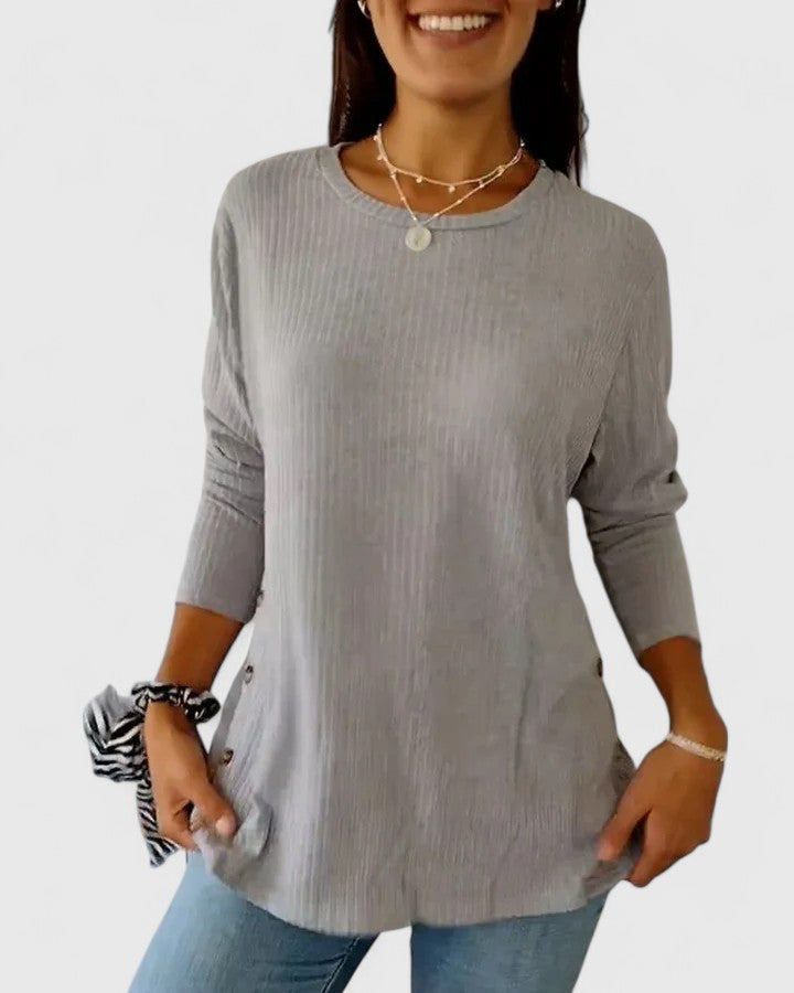 Megan | Women's Relaxed Fit Crew Neck Top