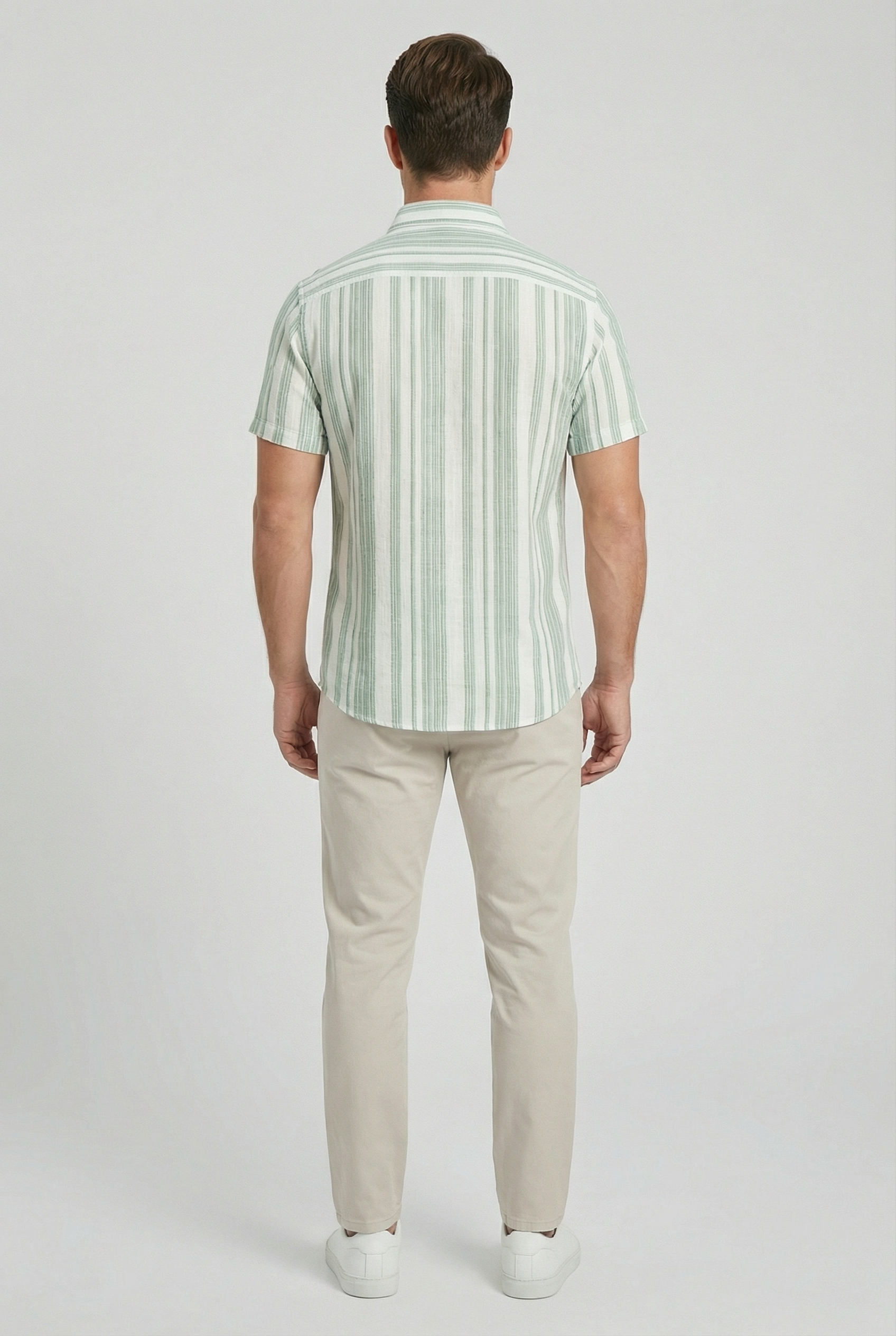 Ollie | Men's Cotton Short Sleeve Striped Shirt