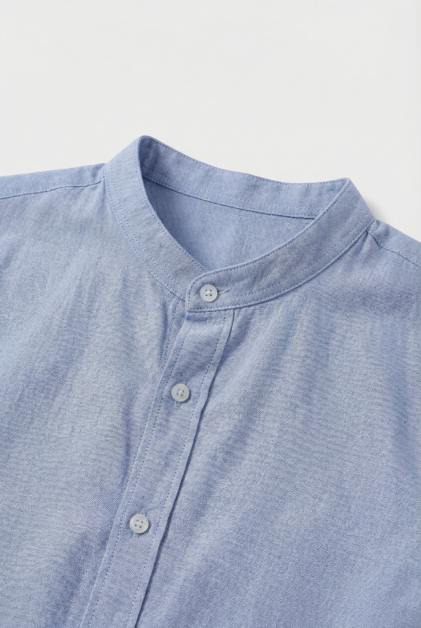 Aaron | Men's Linen Casual Shirt with Mandarin Collar
