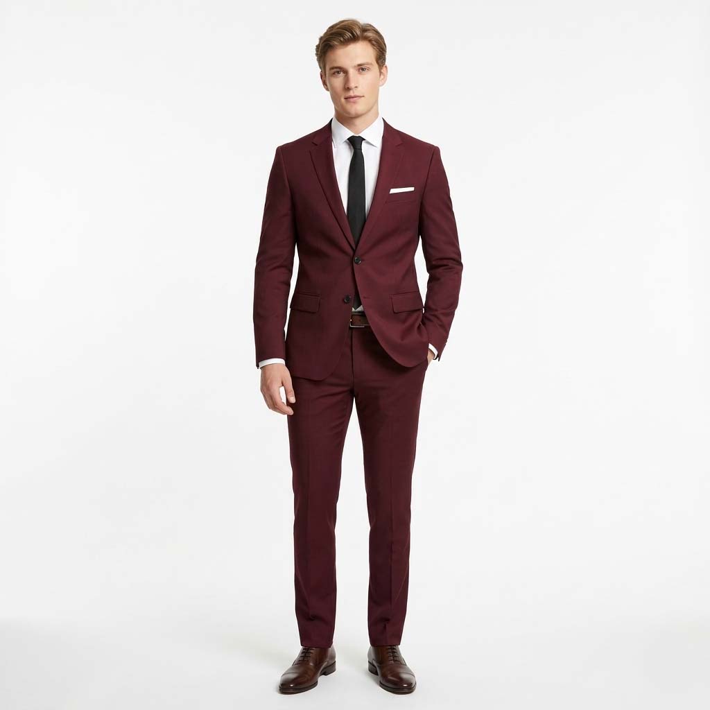 Michael | Men's Suit Tailored Wool Slim Fit Ensemble