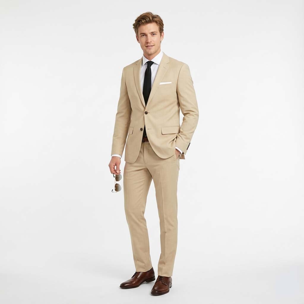Michael | Men's Suit Tailored Wool Slim Fit Ensemble