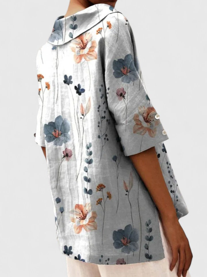 Rosa | Women's Floral V-Neck Summer Top