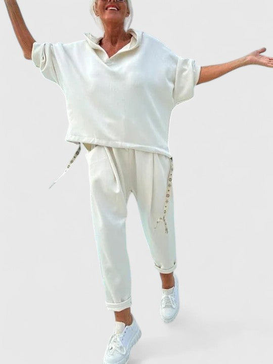 Samantha | Women's Comfortable Hooded Sweatshirt Set